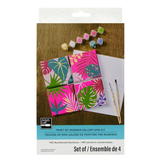 Foliage Paint-by-Number Gallery Mini Kit by Artist's Loft®